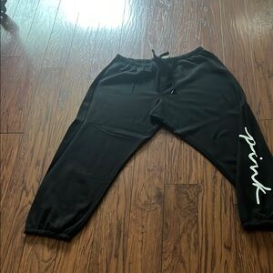 Victoria Secret Pink Brand New with tags size XXL Black Sweat Pants